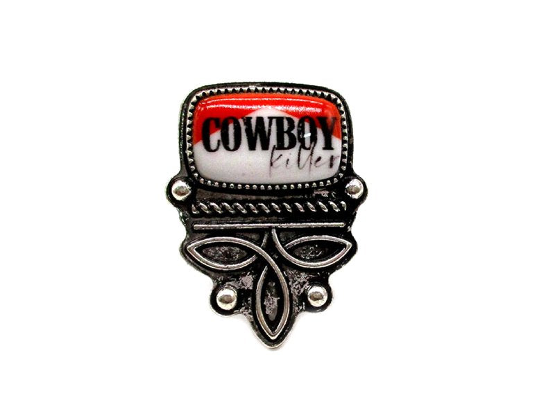 Western Cowboy Killer Boot Stitch Cuff Ring