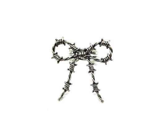Western Barb Wire Ribbon Cuff Ring