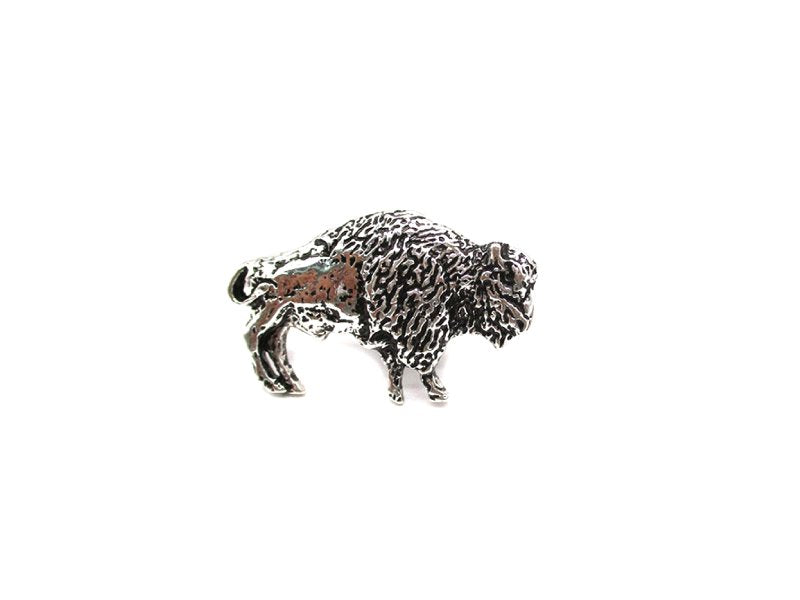 Western Metal Buffalo Cuff Ring