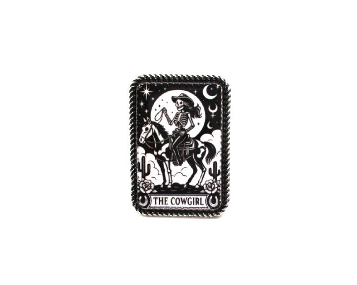 Western Cowgirl Card Cuff Ring