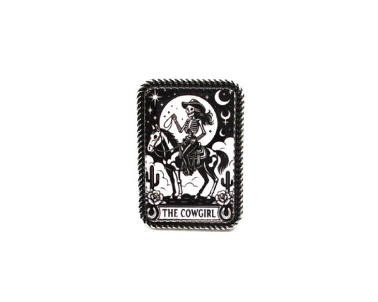 Western Cowgirl Card Cuff Ring