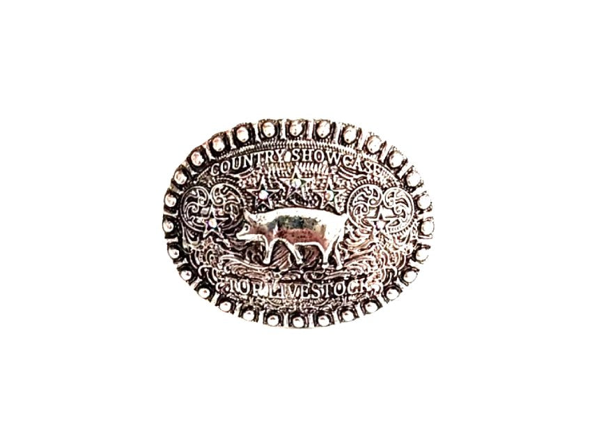 Western Country Livestock Cuff Ring