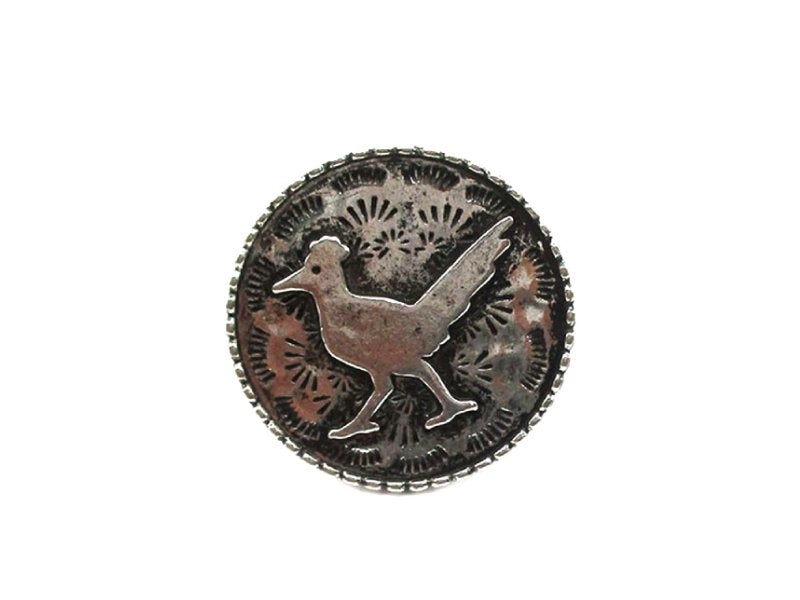 Western Round Road Runner Cuff Ring