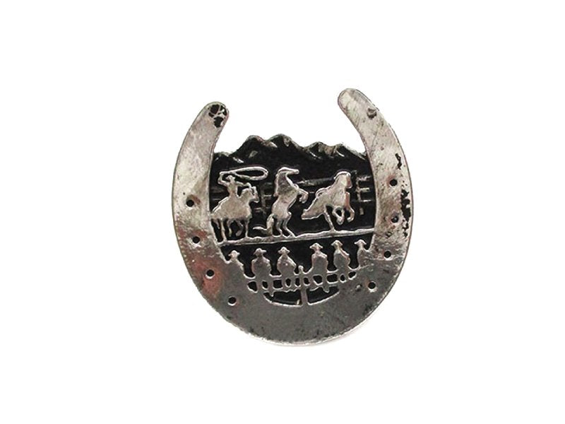 Western Horseshoe Cowboy Cuff Ring