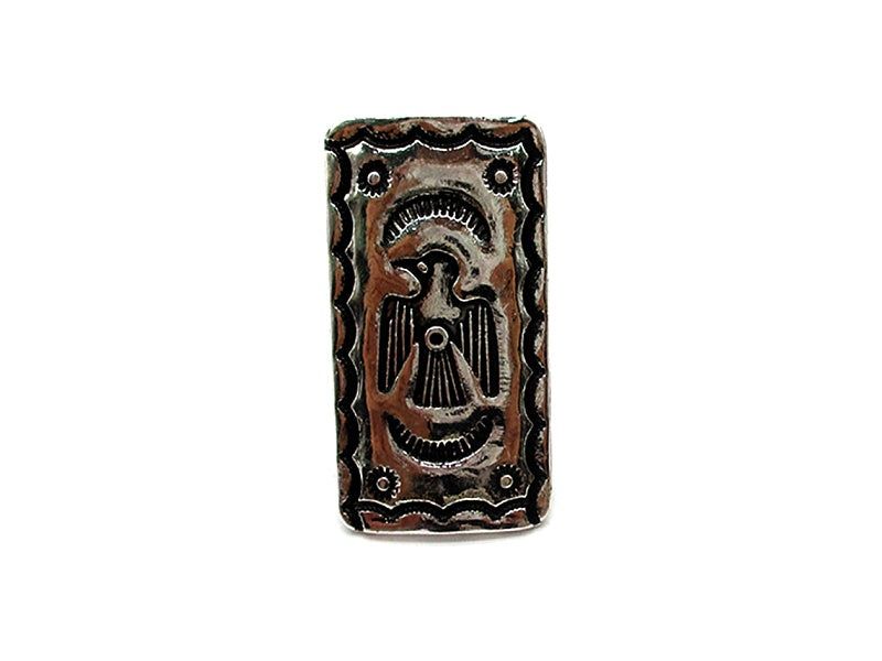 Western Thunderbird Rectangle Concho Cuff Ring