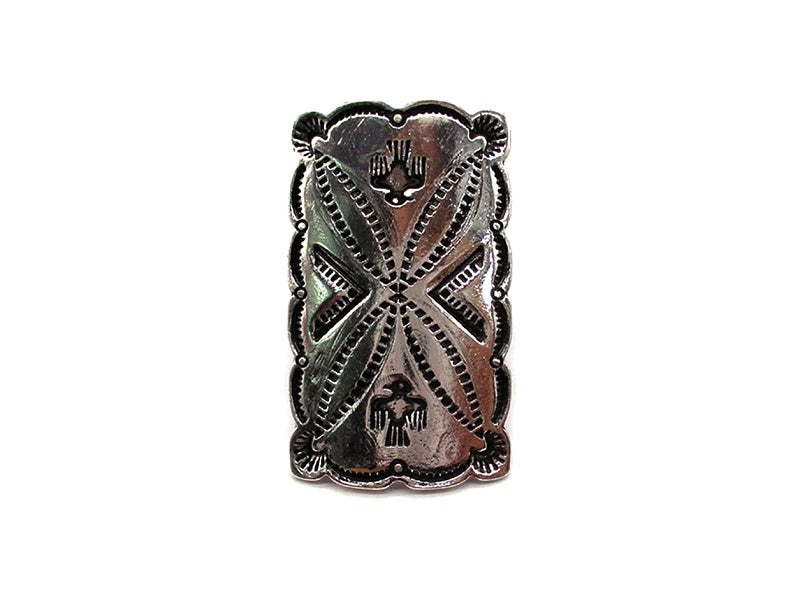Western Thunderbird Rectangle Concho Cuff Ring