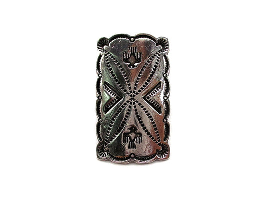 Western Thunderbird Rectangle Concho Cuff Ring