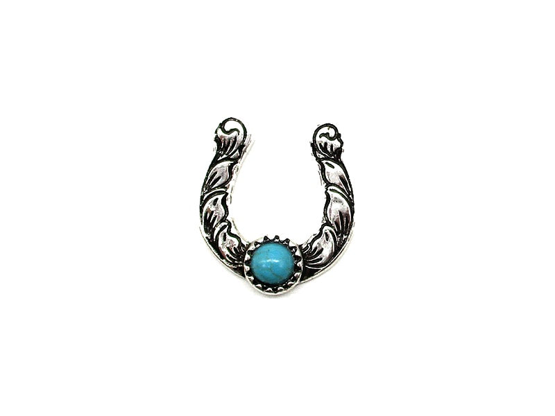 Western Horseshoe Turquoise Cuff Ring