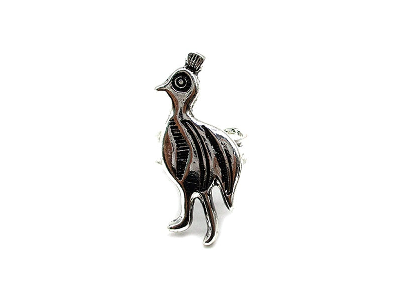 Western Road Runner Cuff Ring