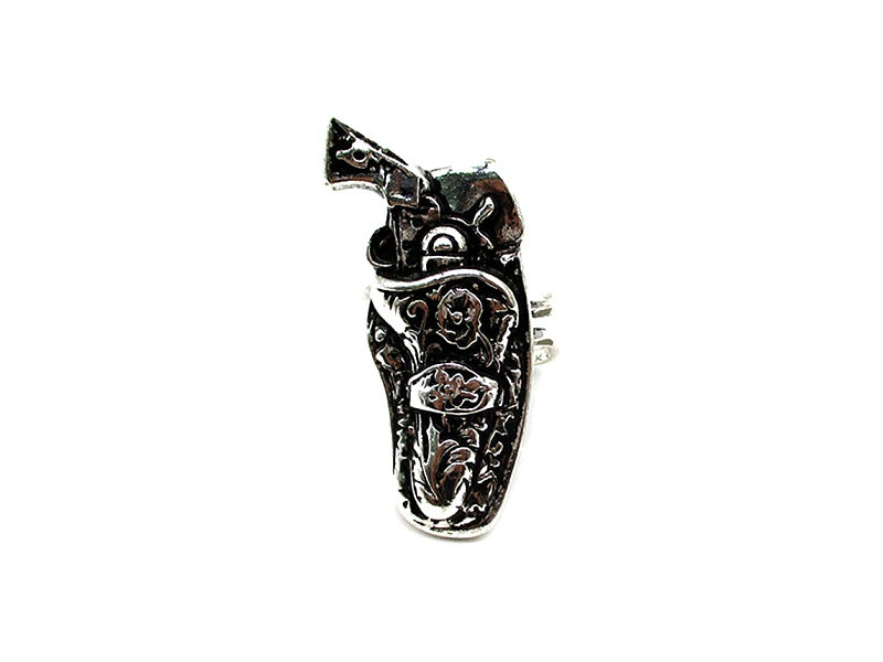 Western Revolver Cuff Ring