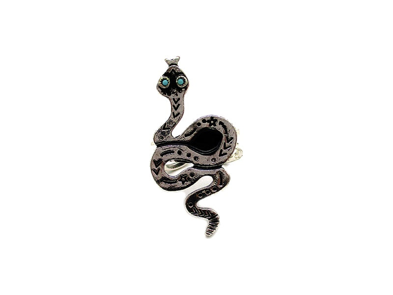 Western Snake Turquoise Cuff Ring