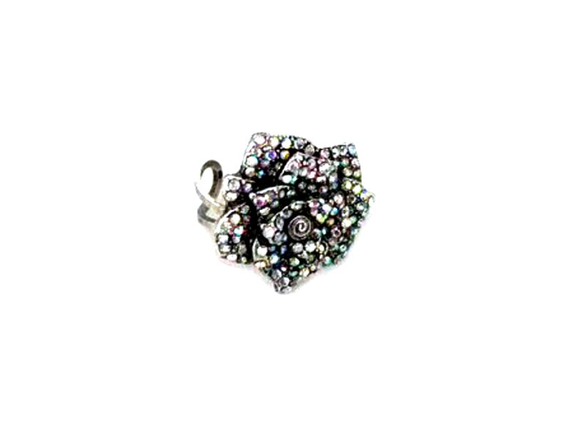 Western AB Rose Cuff Ring