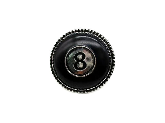 Western 8 Ball Cuff Ring