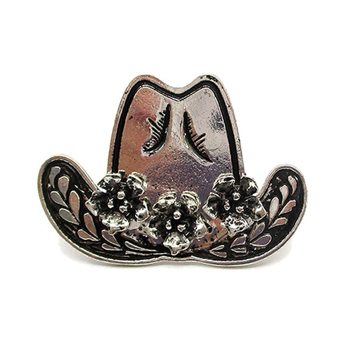 Western Flower Cowboy Cuff Ring