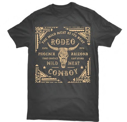 Steer Head Rodeo Cowboy Western Graphic Tee