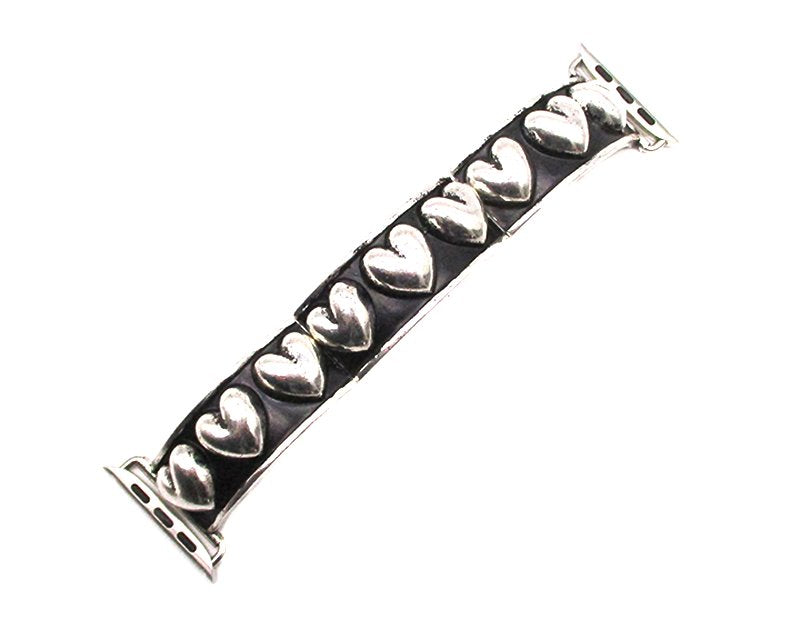 Western Bubble Heart Stretch Apple Watch Band