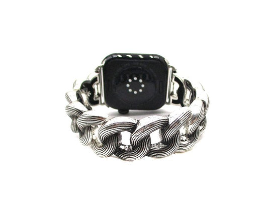 Western Chain Design Stretch Apple Watch Band