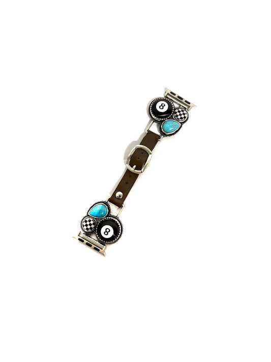 Western 8 Ball Checker Apple Watchband