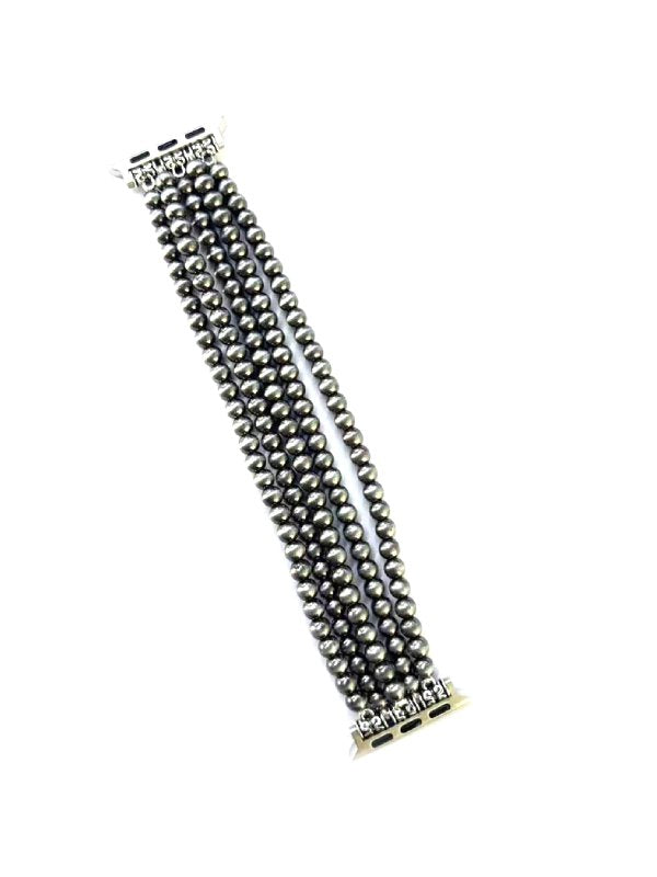 Western Multi Layered Navajo Pearl Apple Watch Band