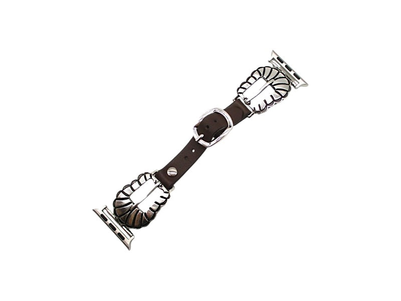 Western Belt Buckle Look Apple Watch Band 42-45 mm -L