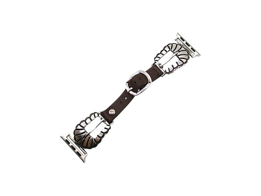 Western Belt Buckle Look Apple Watch Band 42-45 mm -L
