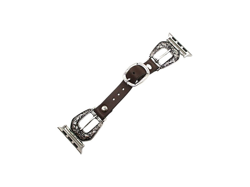 Western Belt Buckle Look Apple Watch Band 42-45 mm -L