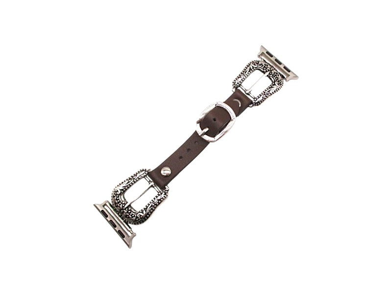Western Belt Buckle Look Apple Watch Band 42-45 mm -L
