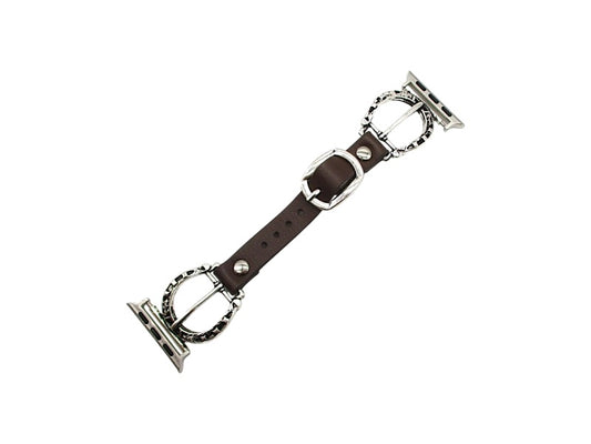 Western Belt Buckle Look Apple Watch Band 42-45 mm -L