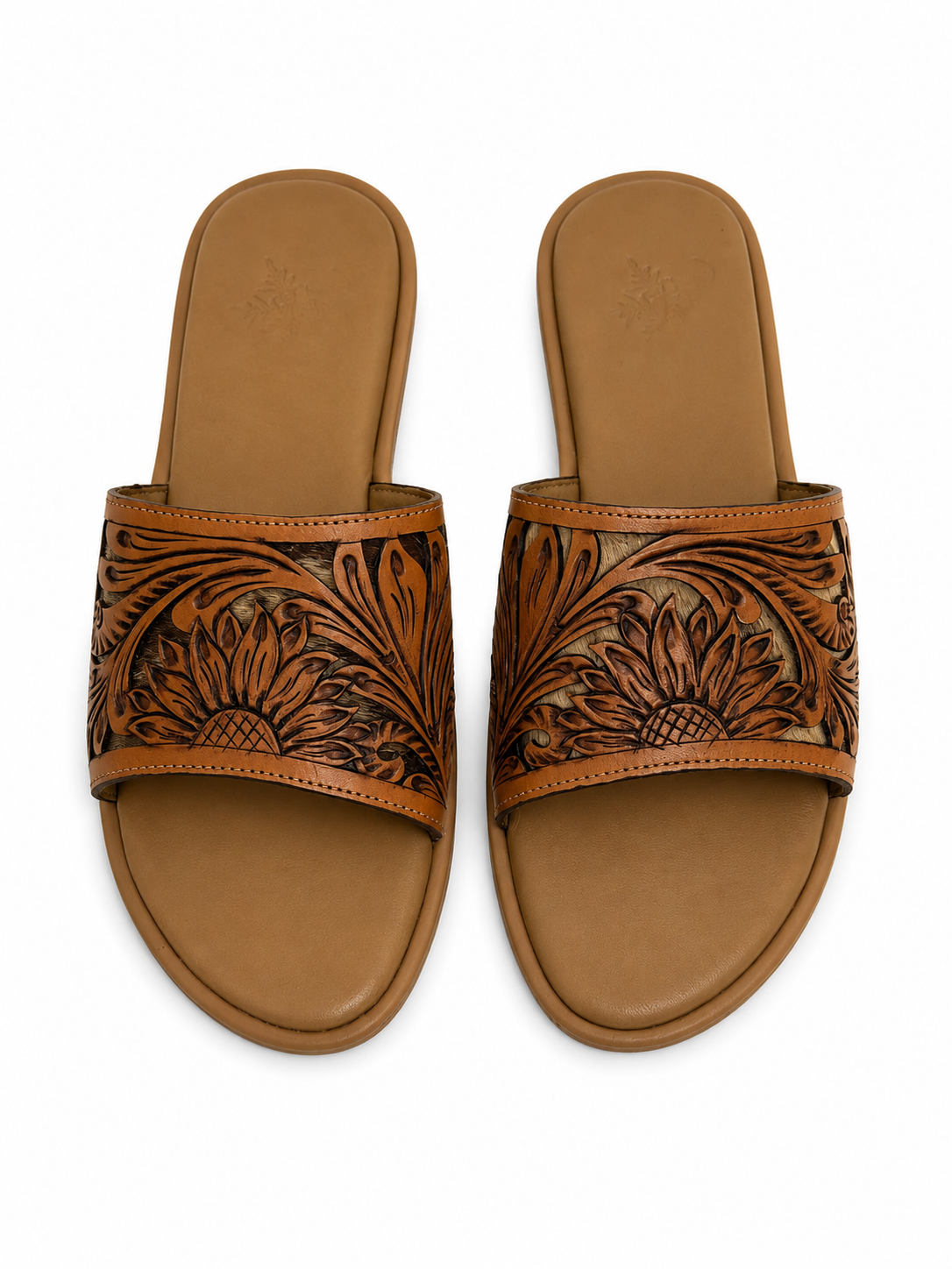 Western Hand Tooled Sandals
