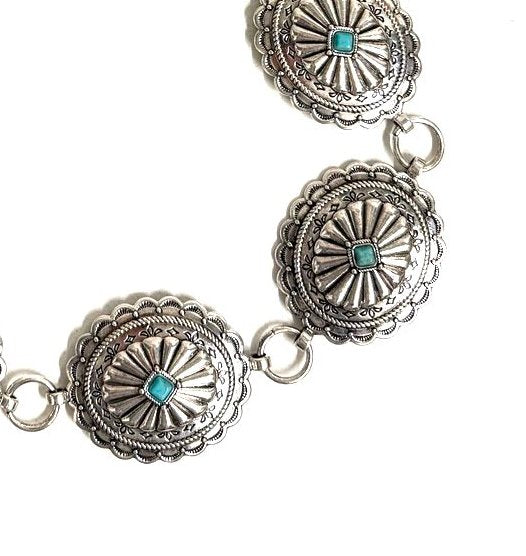 Western Concho Chain Belt - S