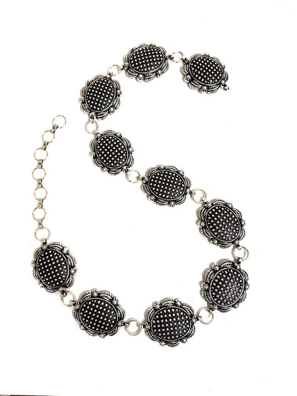 Western Bubble Concho Chain Belt - S