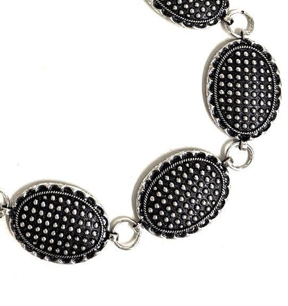 Western Bubble Concho Chain Belt - L