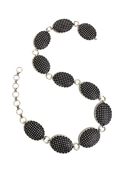 Western Bubble Concho Chain Belt - L