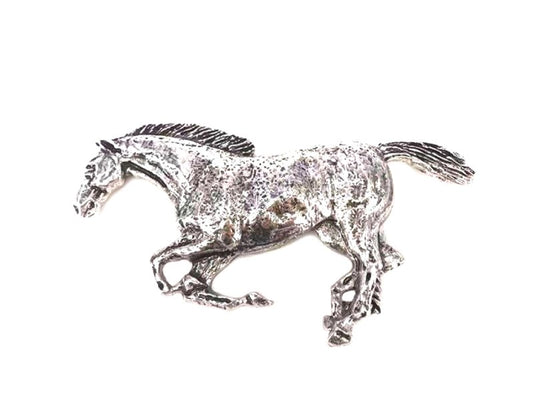 Western Metal Horse Belt Buckle
